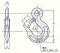 鍛造環付フック（JIS2803-1996）バネ部品